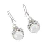 Crystal-Quartz-French-Chen-multiple-Dangle-White-Sterling-Silver-Earring