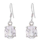Crystal-Quartz-American-Hina-multiple-Dangle-White-Sterling-Silver-Earring
