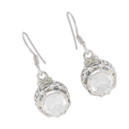 Crystal-Quartz-Korean-Hua-multiple-Dangle-White-925-Silver-Earring