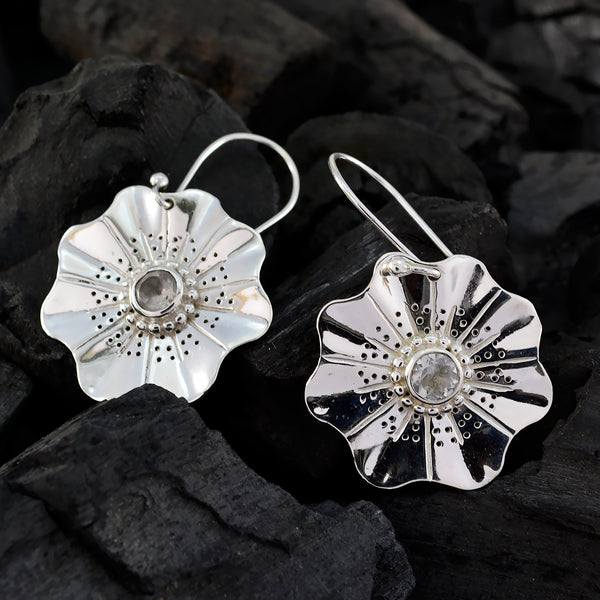 Crystal-Quartz-Latin-American-Agnes-Solitaire-Dangle-White-Sterling-Silver-Earring