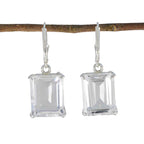 Crystal-Quartz-Middle-Eastern-Jiwoo-Solitaire-Dangle-White-925-Silver-Earring