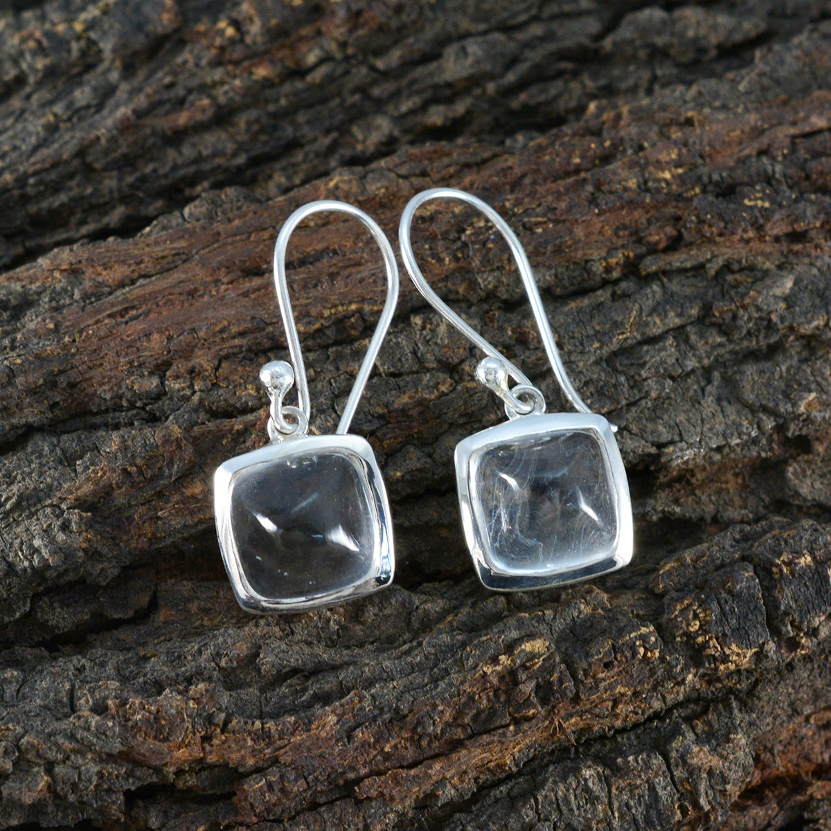 Crystal-Quartz-American-Jia-Solitaire-Dangle-White-Silver-Earring