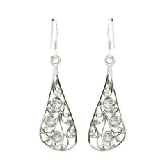 Crystal-Quartz-Turkish-Rebeca-multiple-Dangle-White-Silver-Earring