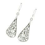 Crystal-Quartz-Turkish-Rebeca-multiple-Dangle-White-Silver-Earring