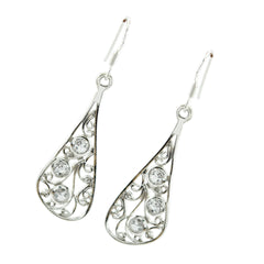 Crystal-Quartz-Turkish-Rebeca-multiple-Dangle-White-Silver-Earring