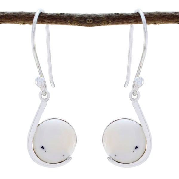 Dendrite-Opal-Spanish-Mei-Solitaire-Dangle-White-92.5-Silver-Earring