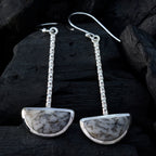 Dendrite-Opal-Latin-American-Min-seo-Solitaire-Dangle-White-925-Silver-Earring