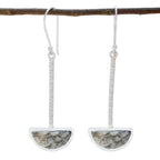 Dendrite-Opal-Latin-American-Min-seo-Solitaire-Dangle-White-925-Silver-Earring