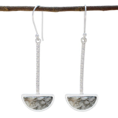 Dendrite-Opal-Latin-American-Min-seo-Solitaire-Dangle-White-925-Silver-Earring