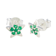 Emerald-CZ-Mexican-Paula-multiple-Stud-Green-Sterling-Silver-Earring