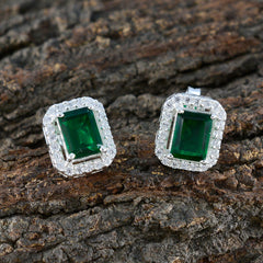 Emerald-CZ-Italian-Mariana-multiple-Stud-Green-925-Sterling-Silver-Earring