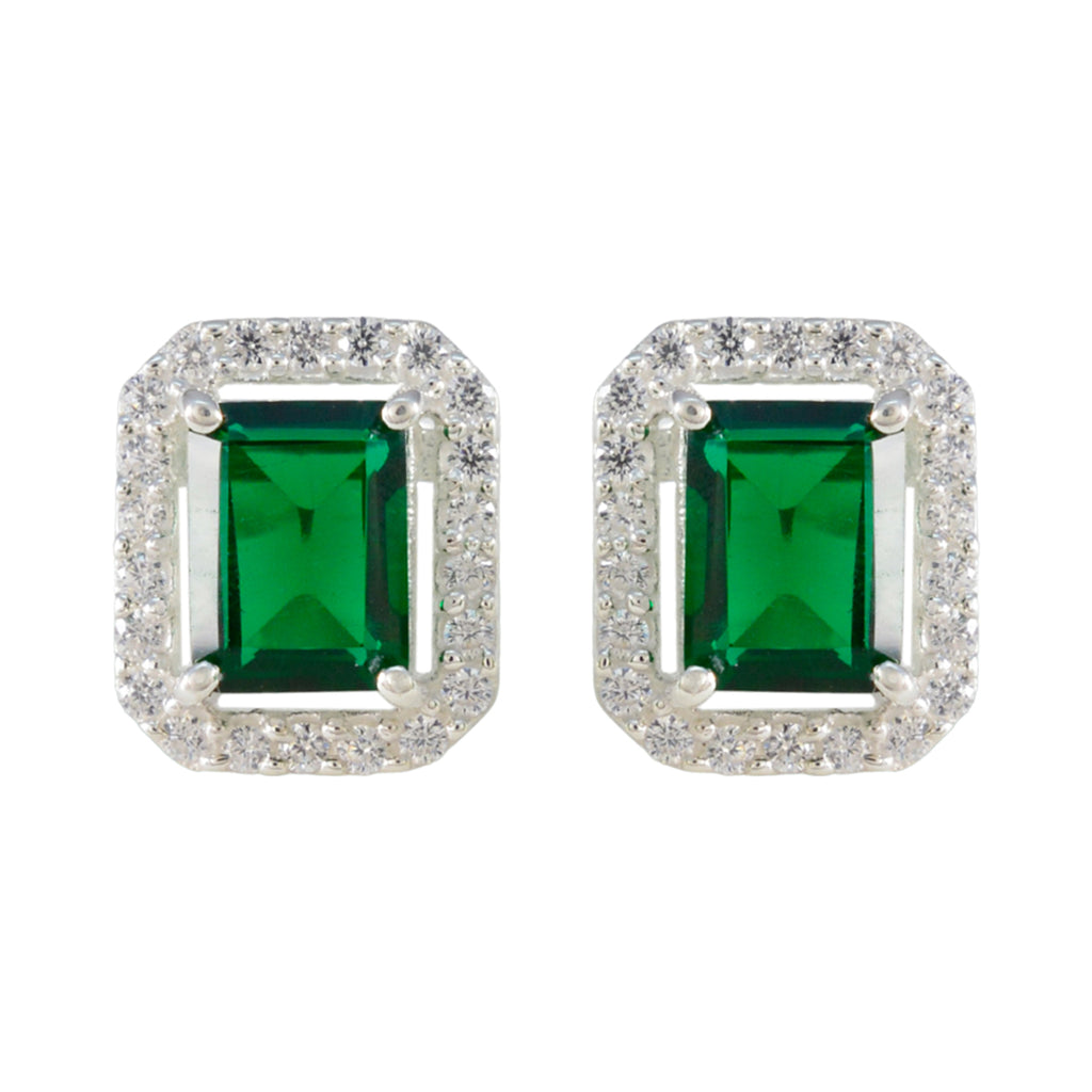 Emerald-CZ-Italian-Mariana-multiple-Stud-Green-925-Sterling-Silver-Earring