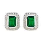 Emerald-CZ-Italian-Mariana-multiple-Stud-Green-925-Sterling-Silver-Earring