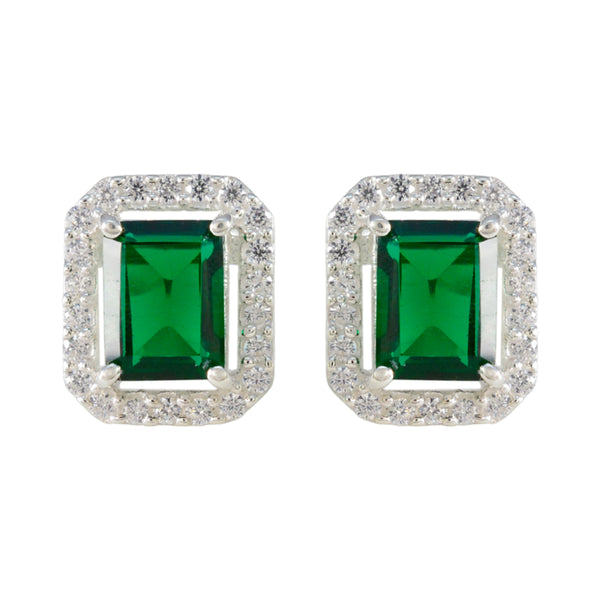 Emerald-CZ-Italian-Mariana-multiple-Stud-Green-925-Sterling-Silver-Earring