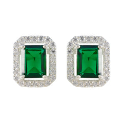 Emerald-CZ-Italian-Mariana-multiple-Stud-Green-925-Sterling-Silver-Earring