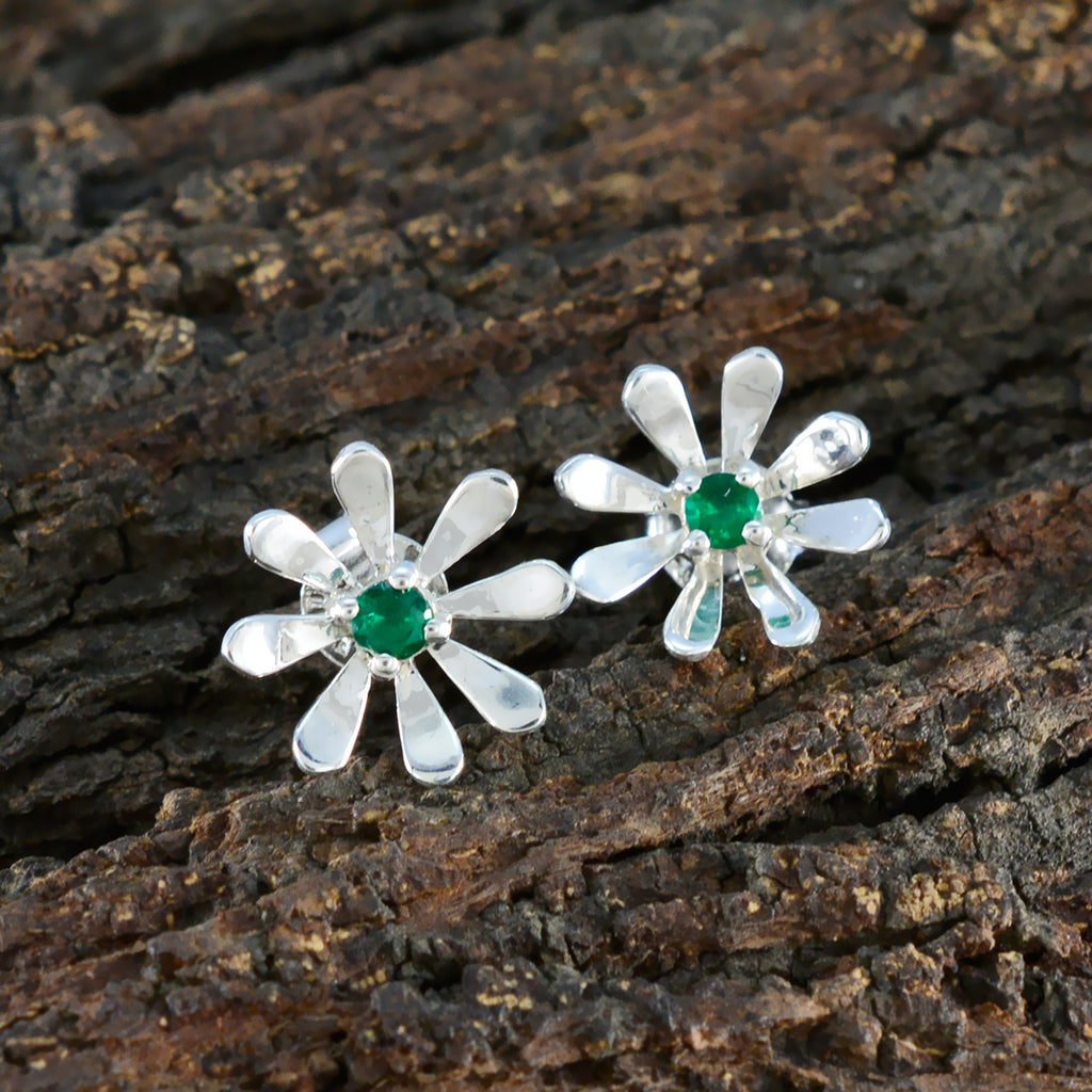Emerald-CZ-Moroccan-Antonia-Solitaire-Stud-Green-92.5-Silver-Earring