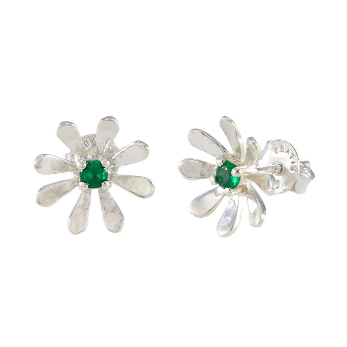 Emerald-CZ-Moroccan-Antonia-Solitaire-Stud-Green-92.5-Silver-Earring