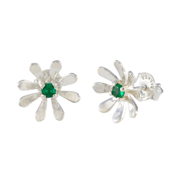 Emerald-CZ-Moroccan-Antonia-Solitaire-Stud-Green-92.5-Silver-Earring