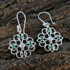 Emerald-CZ-Australian-Soo-jin-multiple-Dangle-Green-92.5-Silver-Earring