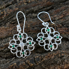 Emerald-CZ-Australian-Soo-jin-multiple-Dangle-Green-92.5-Silver-Earring