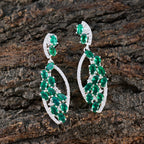 Emerald-CZ-Indian-Kristine-multiple-Stud-Green-Silver-Earring