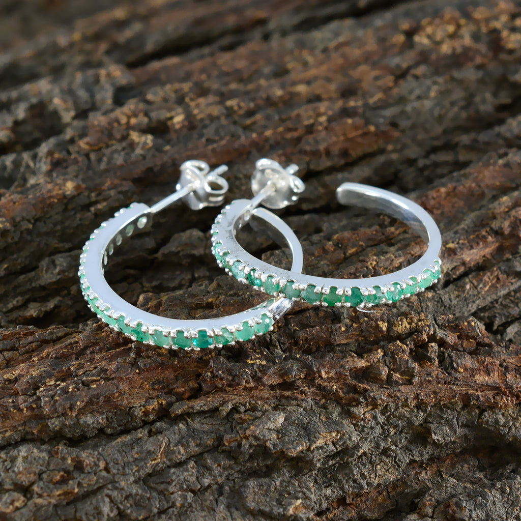 Indian-Emerald-Japanese-Charlotte-multiple-Stud-Green-92.5-Silver-Earring