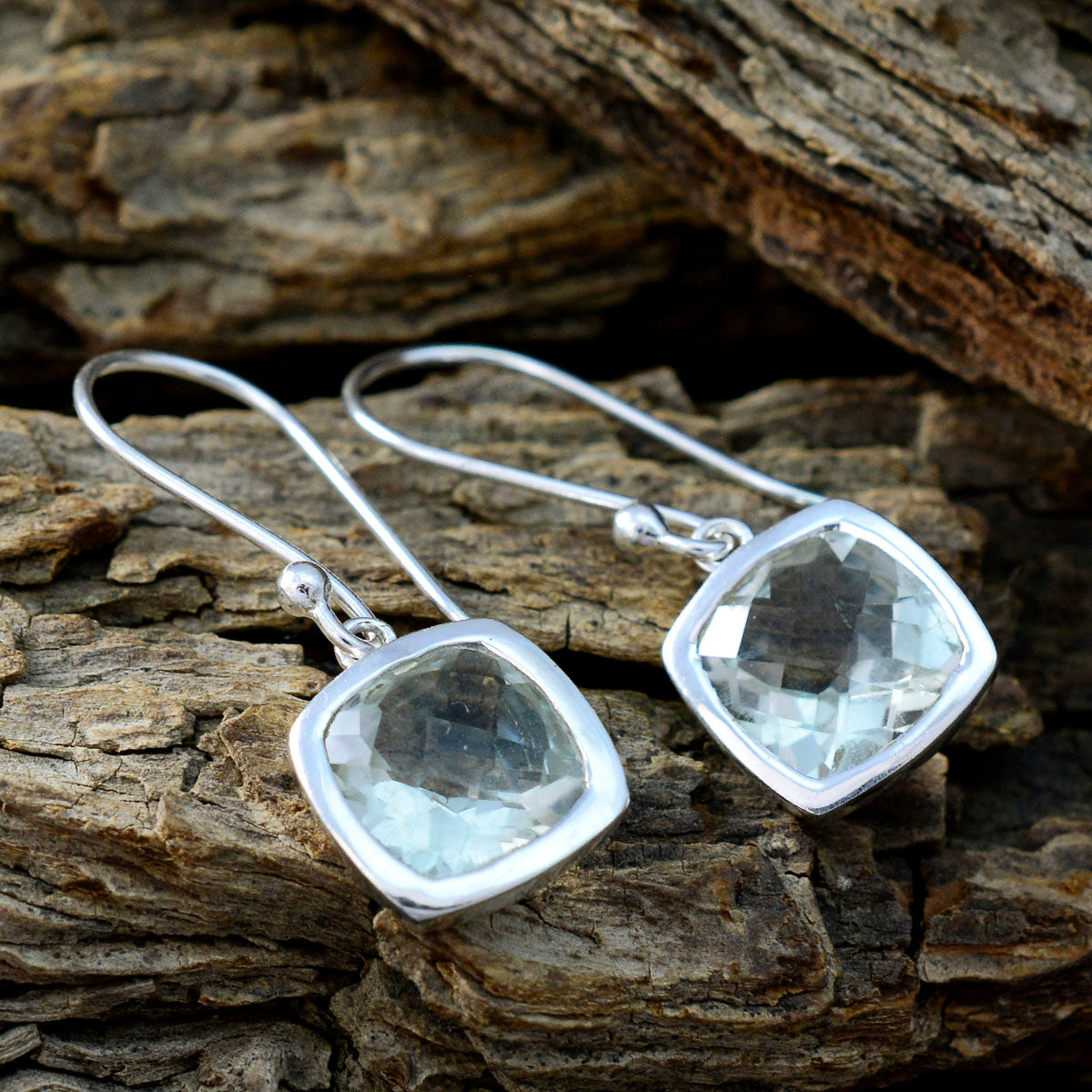 Green-Amethyst-American-Wen-Solitaire-Dangle-Green-Sterling-Silver-Earring