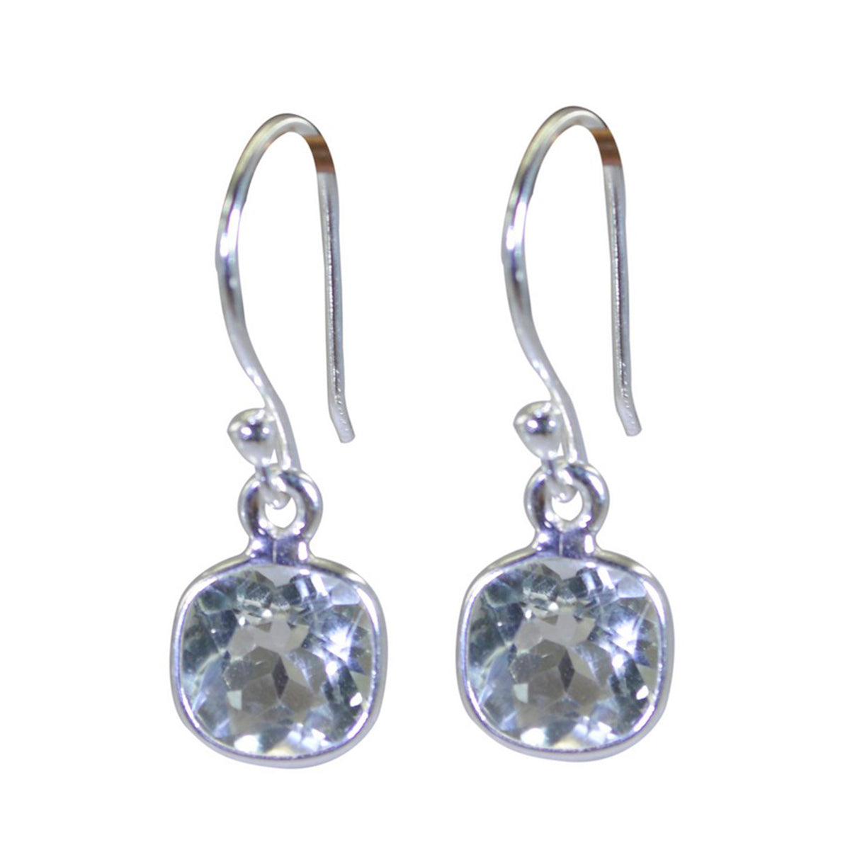 Green-Amethyst-Japanese-Yan-multiple-Dangle-Green-Sterling-Silver-Earring Главное изображение товара