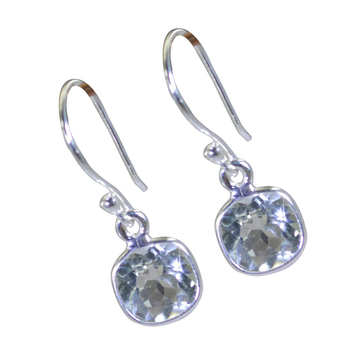 Green Amethyst Japanese Yan multiple Dangle Green Sterling Silver Earring Второстепенное изображение товара