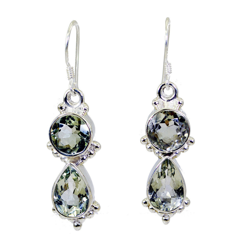 Green-Amethyst-Italian-Yuki-multiple-Dangle-Green-925-Sterling-Silver-Earring