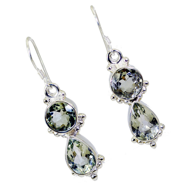 Green-Amethyst-Italian-Yuki-multiple-Dangle-Green-925-Sterling-Silver-Earring