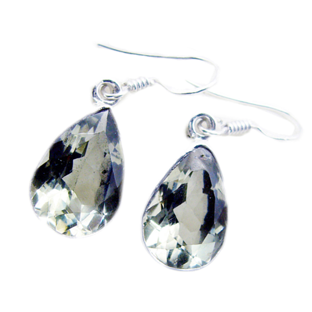 Boucles d'oreilles pendantes multiples en argent violet et améthyste marocaine Hina Image secondaire du produit