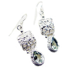 Amethyst-Middle-Eastern-Victoria-Solitaire-Dangle-Purple-925-Silver-Earring