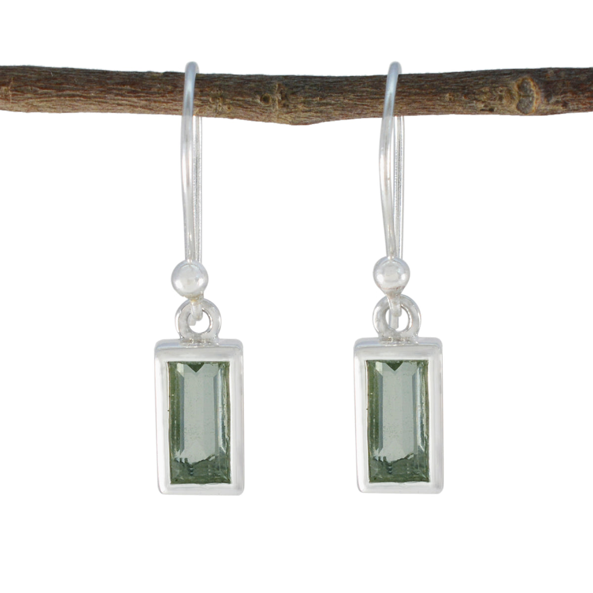 Green-Amethyst-Moroccan-Lili-Solitaire-Dangle-Green-Silver-Earring Huvudsaklig produktbild