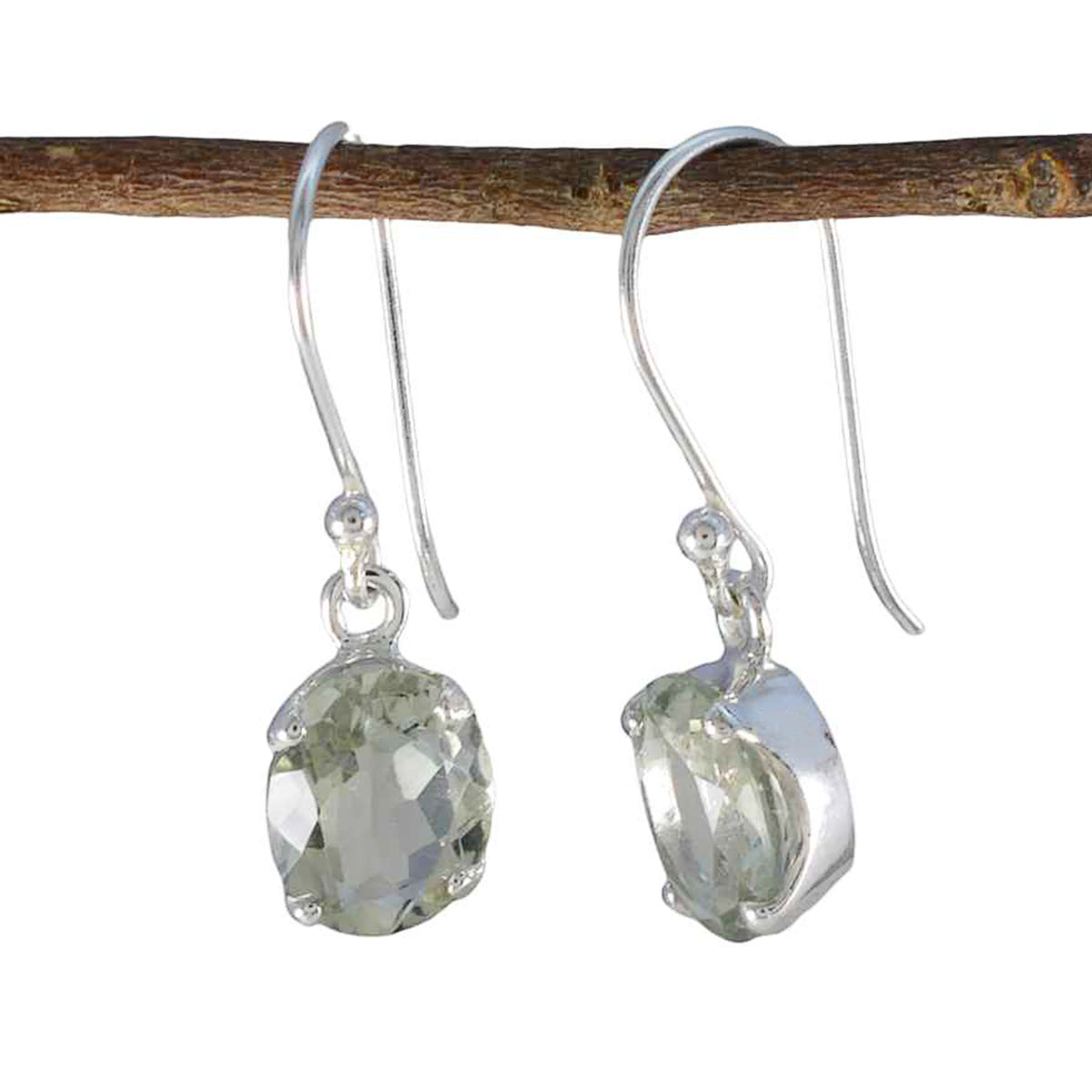 Green-Amethyst-African-Isadora-Solitaire-Dangle-Green-925-Sterling-Silver-Earring