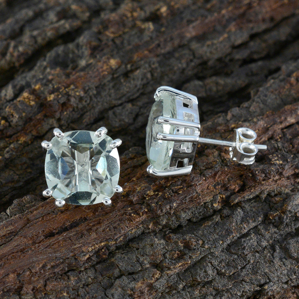 Green-Amethyst-African-Andrea-Solitaire-Stud-Green-Sterling-Silver-Earring