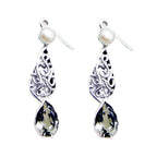 Green-Amethyst-Korean-Laura-multiple-Dangle-Green-92.5-Silver-Earring