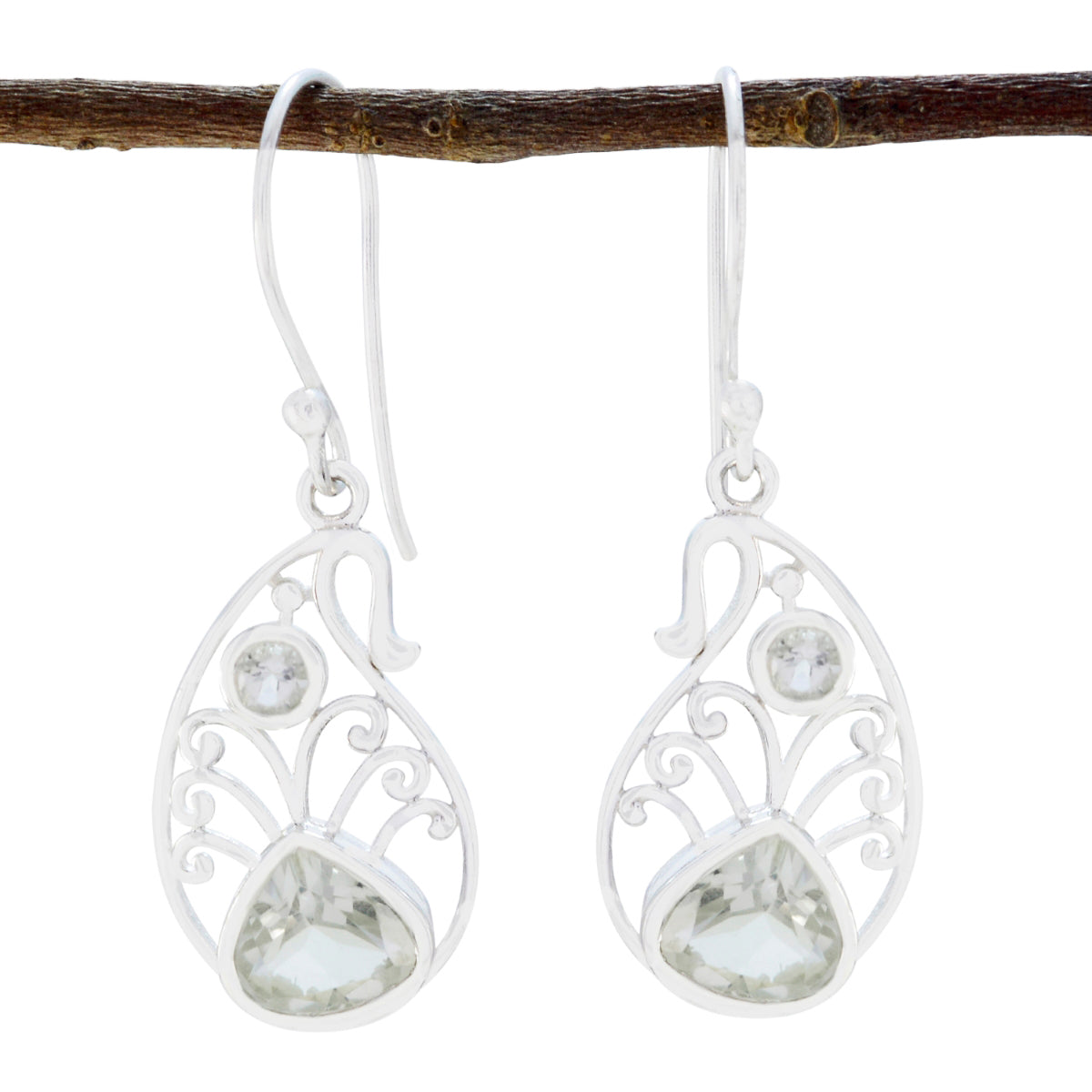 Amethyst-Latin-American-Bella-multiple-Dangle-Purple-Silver-Earring Imagen principal del producto