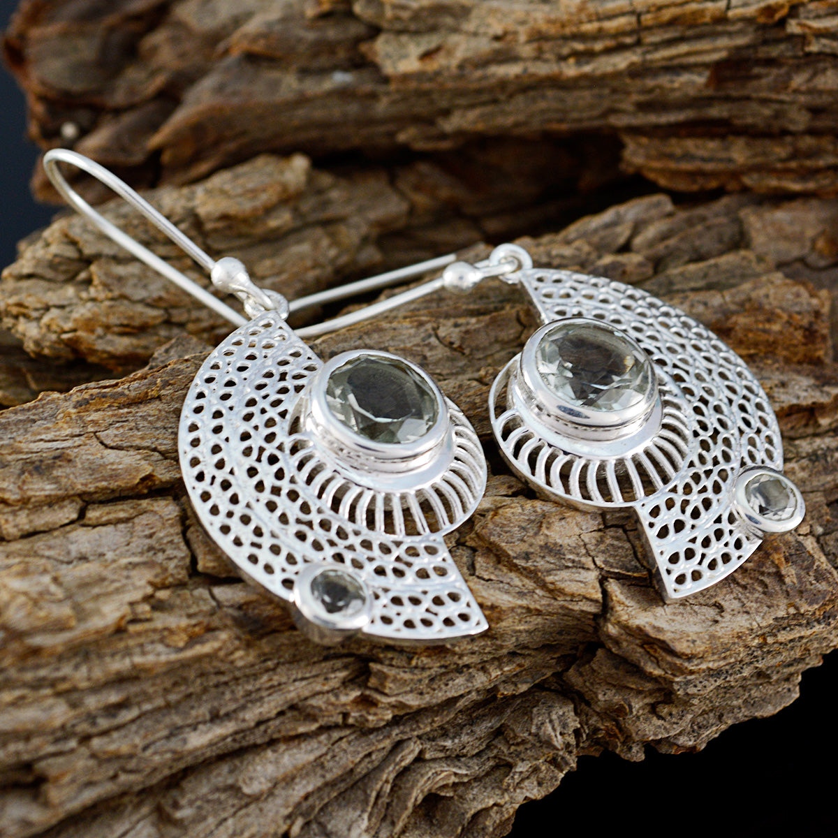 Amethyst-Middle-Eastern-Greta-multiple-Dangle-Purple-925-Sterling-Silver-Earring