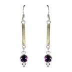 Garnet-French-Marie-multiple-Dangle-Red-925-Silver-Earring