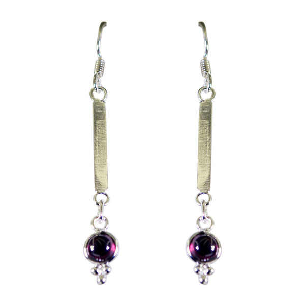 Garnet-French-Marie-multiple-Dangle-Red-925-Silver-Earring