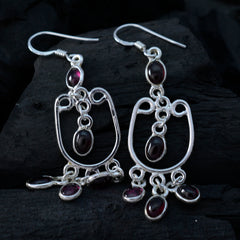 Garnet-Mexican-María-multiple-Dangle-Red-92.5-Silver-Earring