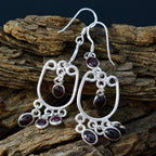 Garnet-Mexican-María-multiple-Dangle-Red-92.5-Silver-Earring