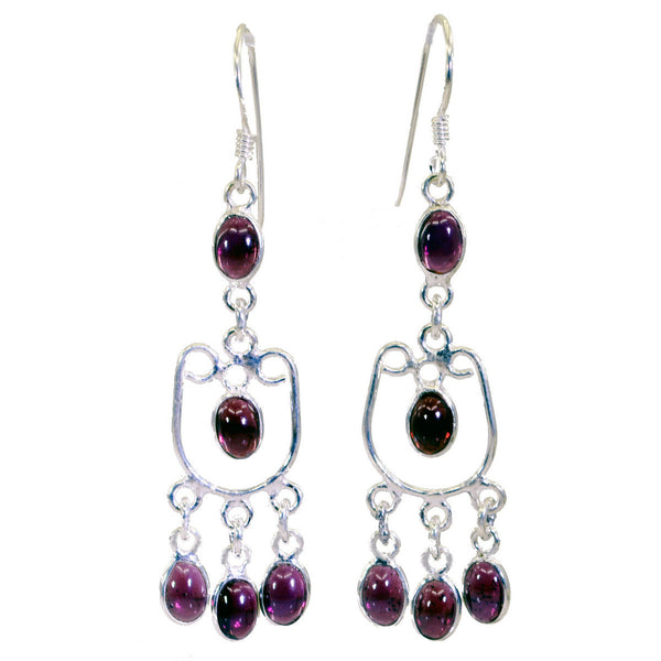 Garnet-Mexican-María-multiple-Dangle-Red-92.5-Silver-Earring