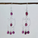 Garnet-Mexican-María-multiple-Dangle-Red-92.5-Silver-Earring