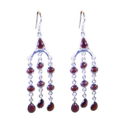 Garnet-Australian-Mariana-multiple-Dangle-Red-92.5-Silver-Earring