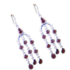 Garnet-Australian-Mariana-multiple-Dangle-Red-92.5-Silver-Earring