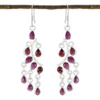 Garnet-Spanish-Micaela-multiple-Dangle-Red-925-Silver-Earring