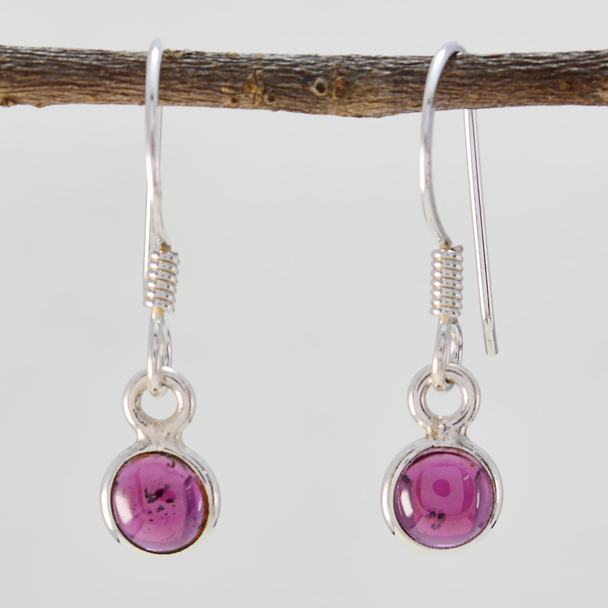 Garnet-Latin-American-Milagros-multiple-Dangle-Red-92.5-Silver-Earring