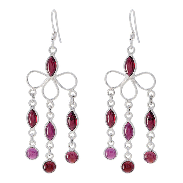 Garnet-French-Natalia-multiple-Dangle-Red-Sterling-Silver-Earring